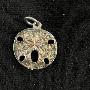 Sterling Silver 925 Sand Dollar Pendant Charm